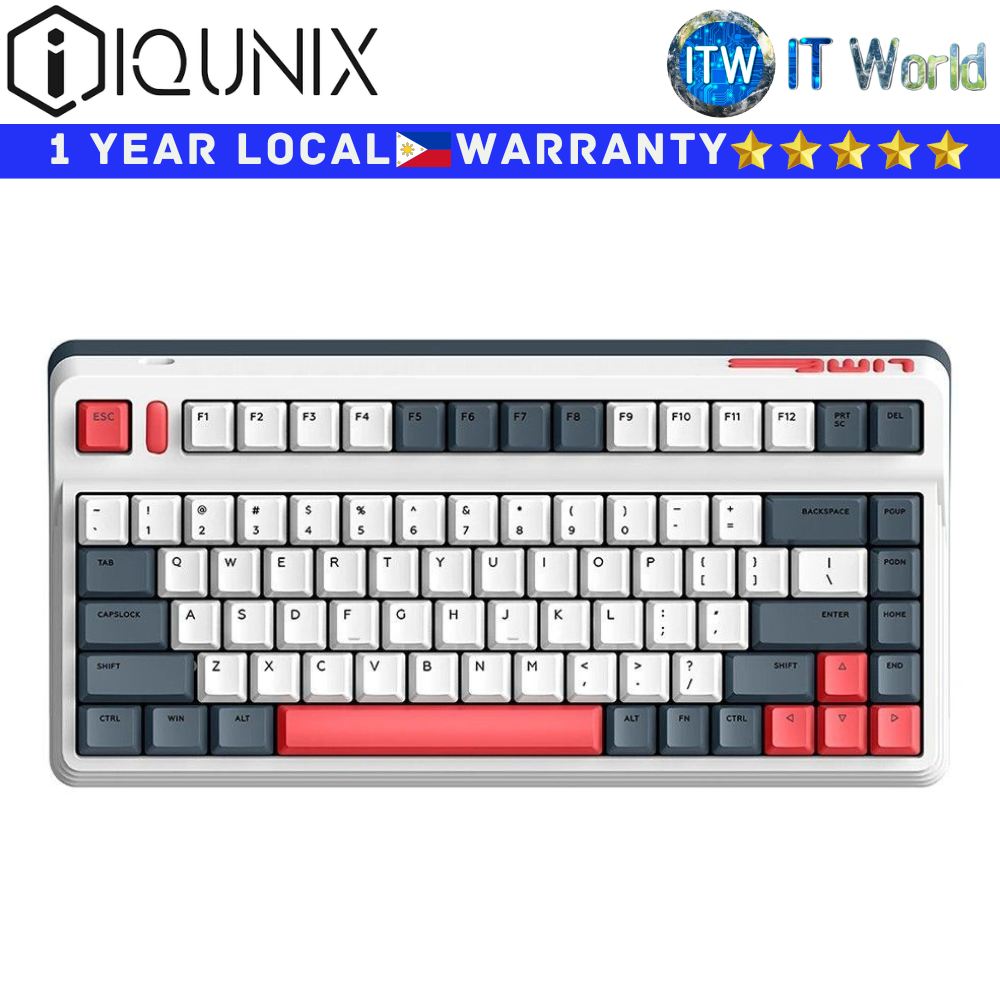 iQUNIX Wireless Mechanical Keyboard L80 RGB Backlight 83 Keys Hot-Swappable (Blue Switch)