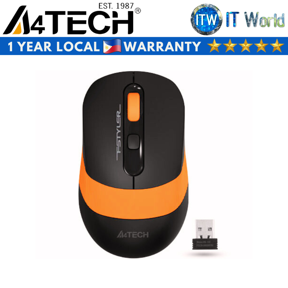 A4tech FG10 - 2.4G Wireless Mouse (Orange)