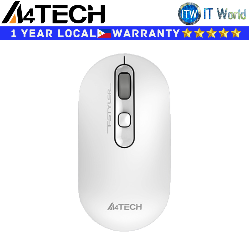 A4Tech Wireless Mouse FG20 Bluetooth 2.4GHz Symmetric Optical (White)