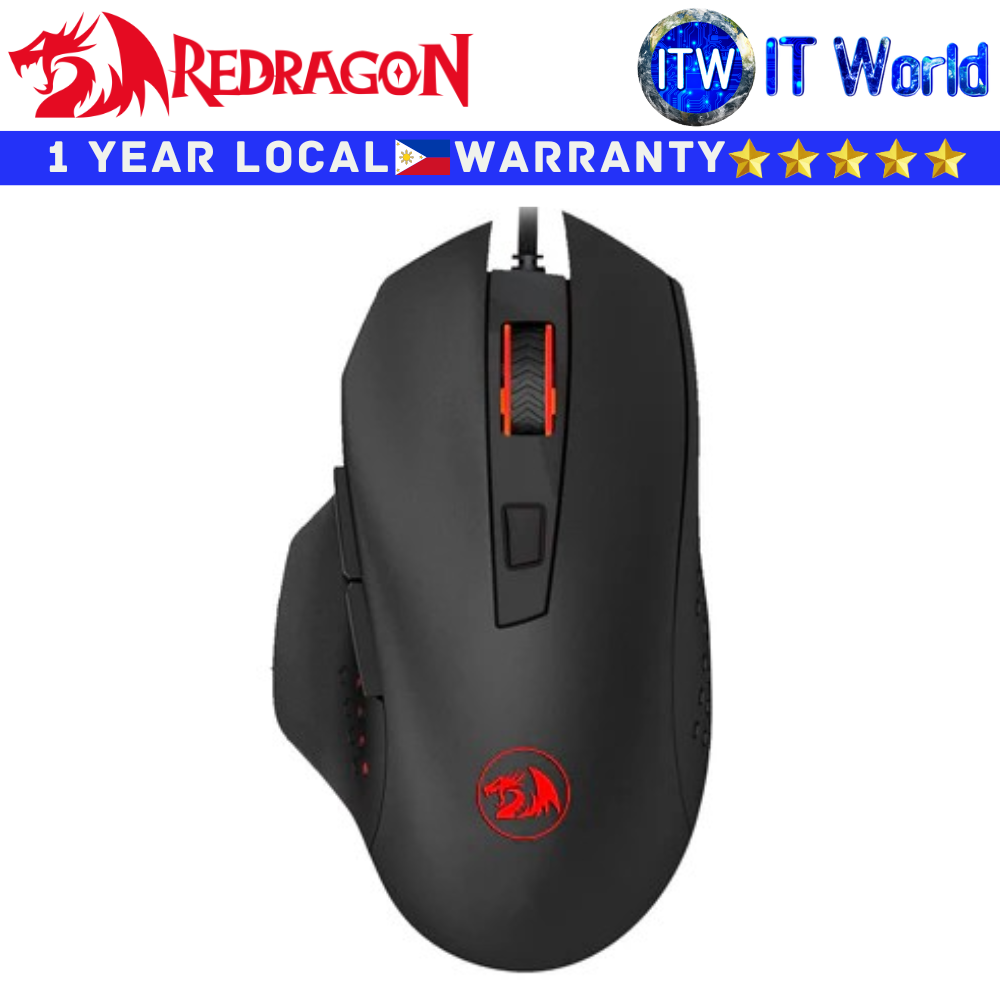 Redragon Wired Gaming Mouse M610 Gainer Black USB 3200DPI USB LED Lightning for Windows/MAC PC