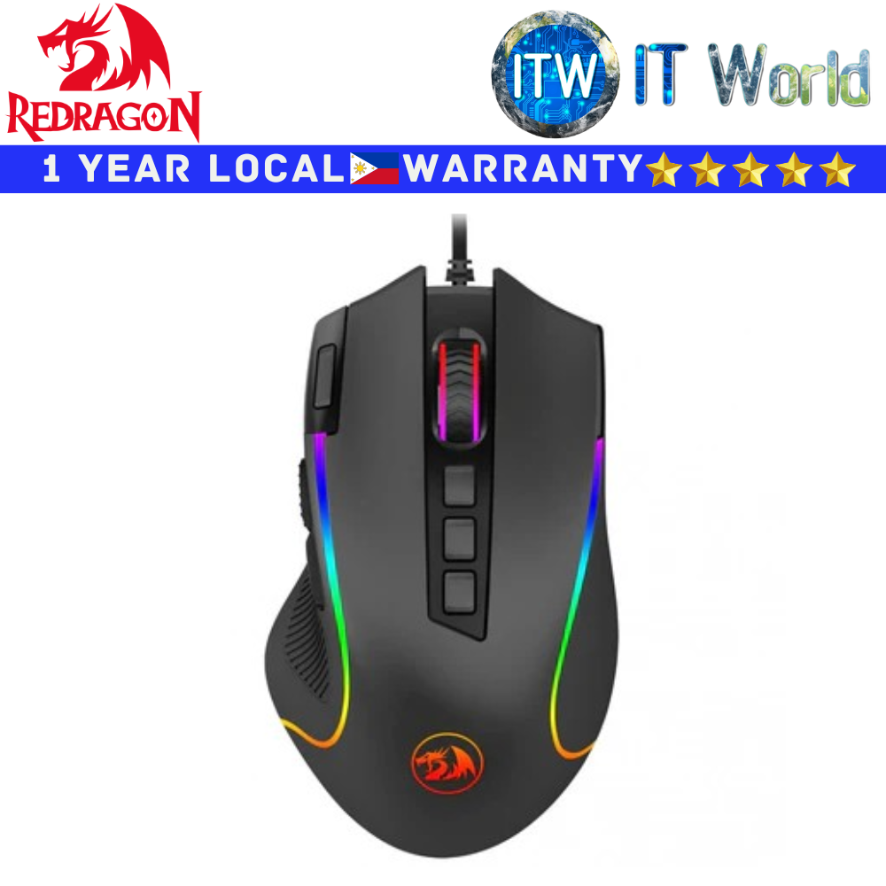 NOT FOR SALE - FREEBIES ONLY! Redragon Wired Gaming Mouse M612 Predator RGB Black Optical 11 Programmable Buttons 5RGB Modes