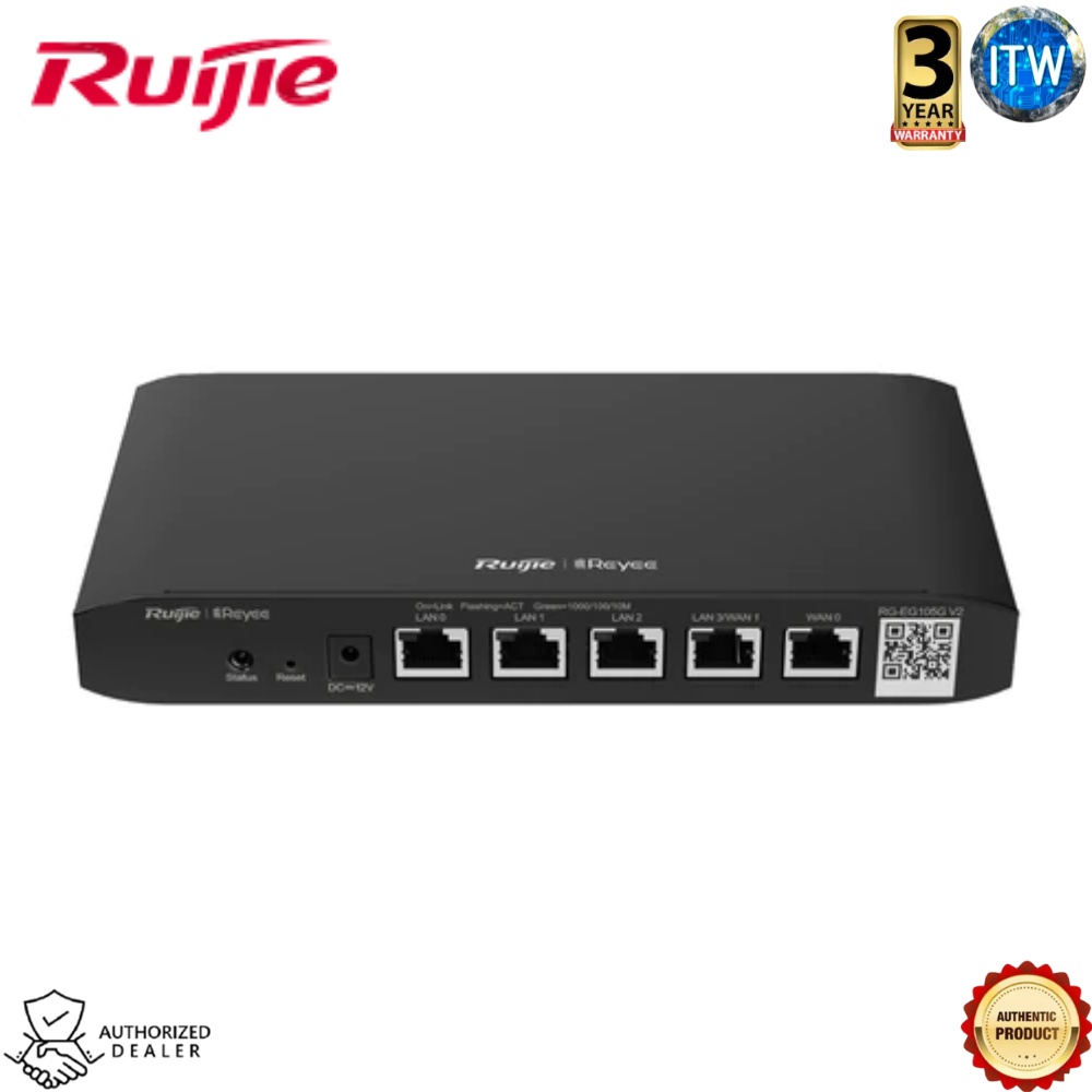 ITW | Ruijie RG-EG105G V2 Reyee Cloud Managed Router (RG-EG105G V2)