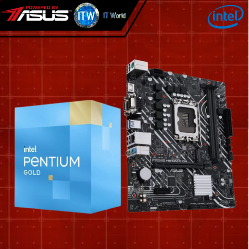 [H610M-D/G7400] Intel Pentium Gold G7400 Processor with Asus Prime H610M-D D4 mATX Motherboard Bundle