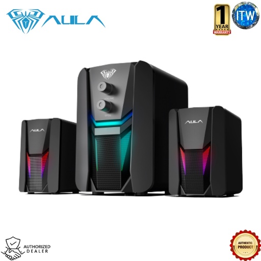 [N-189] AULA Wind N189 - Power Bass RGB PULSE Music Light Gaming Speaker