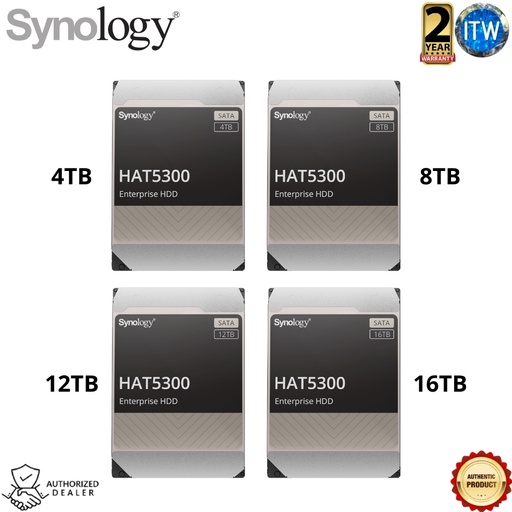 [HAT5300-4T] Synology HAT5300 3.5&quot; SATA III Enterprise HDD (4TB)