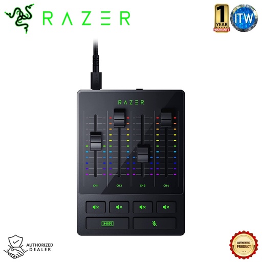 [RZ19-03860100-R3M1] Razer Audio Mixer - All-in-one Digital Mixer for Broadcasting and Streaming (RZ19-03860100-R3M1)