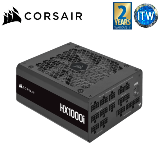 [CP-9020259-NA] ITW | Corsair HX1000i 1000W 80+ Platinum Fully Modular Power Supply Unit (CP-9020259-NA)