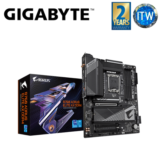 [GA-B760-A-ELITE-AX-DDR4] Gigabyte B760 Aorus Elite AX ATX LGA1700 DDR4 Gaming Motherboard