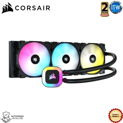 [CS-CW-9060054-WW] Corsair H150 RGB Liquid CPU Cooler - 360MM Radiator | CS-CW-9060054-WW