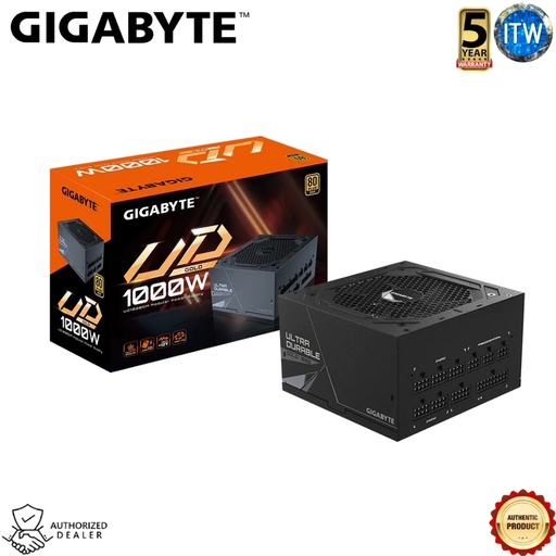 [GP-UD1000GM] Gigabyte UD1000GM - 1000W, 80+ Gold, Active PFC, Intel Form Factor ATX 12V v2.31 PSU (GP-UD1000GM)