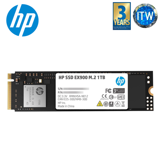 [EX900 1TB] HP EX900 - M.2 2280 PCI-Express 3.0 x4 Nvme 3D TLC NAND Internal Solid State Drive (250GB/500GB/1TB) (1TB)