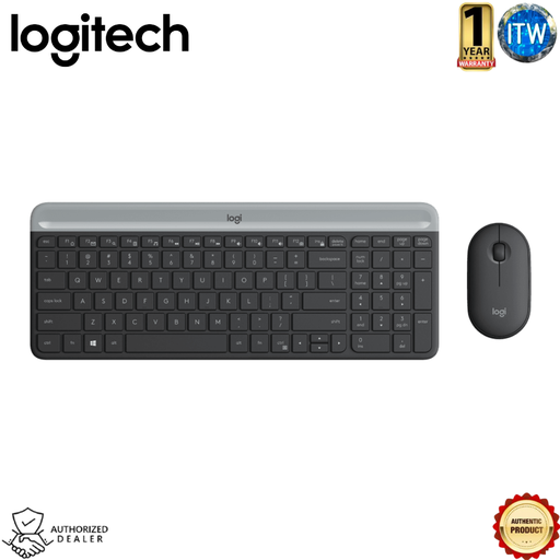 [MK470-Graphite] Logitech MK470 - Minimalist. Modern. Slim Wireless Keyboard and Mouse Combo (Graphite)