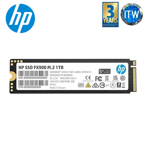 [FX900 1TB] HP FX900 1TB - NVMe GEN 4, PCIe 4.0 16 Gb/s, M.2 2280, 3D TLC NAND Internal Solid State Drive (1TB)