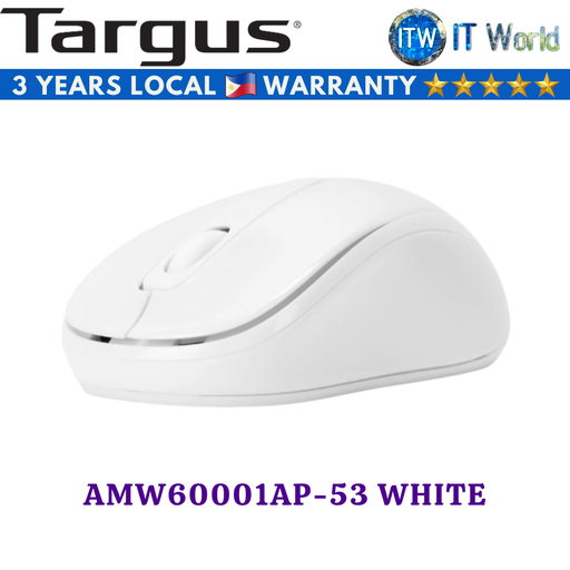 [AMW60001AP-53 WHITE] Targus Wireless Optical Mouse W600 White (AMW60001AP-53) (White)