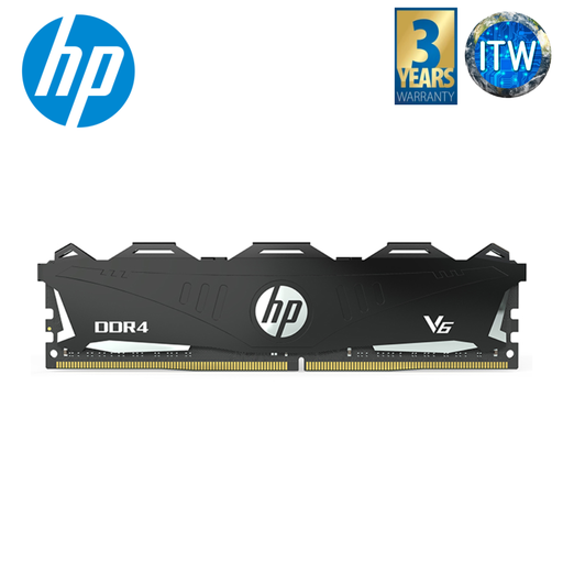[V6 8GB] HP V6 8GB DDR4-3600MHz U-DIMM CL18 Desktop Gaming Memory (Black)