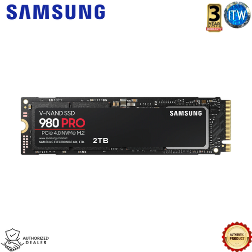 [MZ-V8P2T0BW] Samsung 980 PRO 2TB - PCIe 4.0 (up to 7,000 MB/s) NVMe M.2 (2280) Internal SSD (MZ-V8P2T0BW)