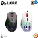 Glorious Model I - 9 Programmable buttons, USB-A (2.0), Wired Mouse (Matte Black and White) (White)