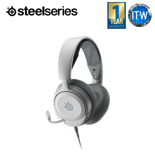 [61612 White] Steelseries Arctis Nova 1P - 36 Ohm, Gaming Headset (in Black and White) (White)