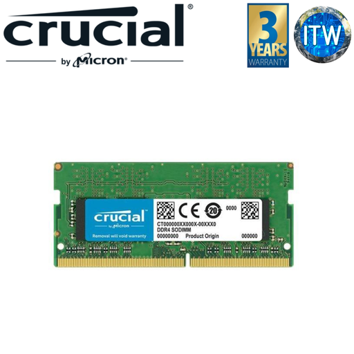 [CT8G4SFRA32A] Crucial 8GB 260-Pin DDR4 SO-DIMM DDR4 3200 (PC4 25600) Laptop Memory (CT8G4SFRA32A)