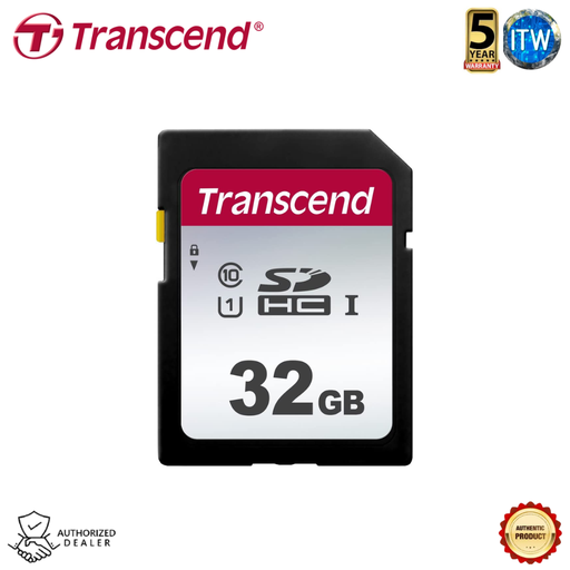[300S 32GB] Transcend SDXC/SDHC 300S Memory Card (32GB / 64GB / 128GB / 256GB / 512GB / 1TB) (32GB)
