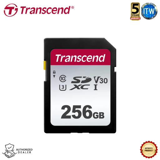 [300S 256GB] Transcend SDXC/SDHC 300S Memory Card (32GB / 64GB / 128GB / 256GB / 512GB / 1TB) (256GB)