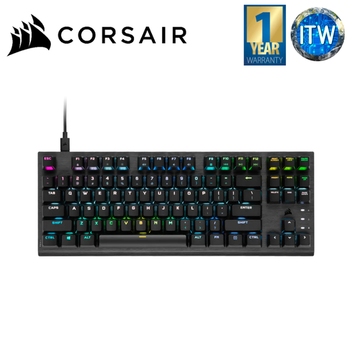 [CS-CH-911D01A-NA] CORSAIR OPX Switch K60 PRO TKL RGB Tenkeyless Optical-Mechanical Gaming Keyboard (CH-911D01A-N)