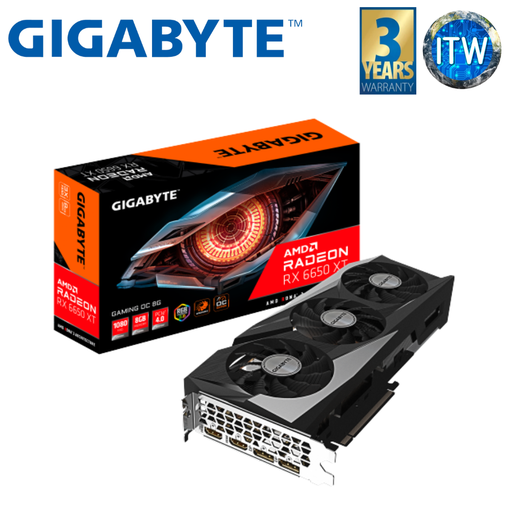 [GV-R665XTGAMING-OC-8GD] GIGABYTE Radeon RX 6650 XT Gaming OC 8G Graphics Card, WINDFORCE 3X Cooling System, 8GB 128-bit GDDR6, GV-R665XTGAMING OC-8GD