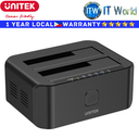 Unitek USB Docking Station Y-3032 USB 3.0 to SATA III Dual Bay HDD/SSD & Offline Clone