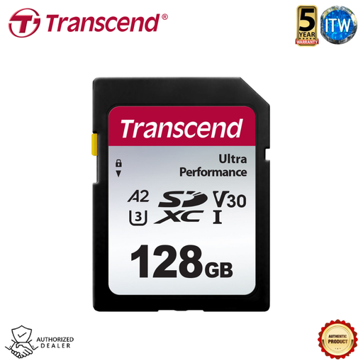 [SD340S 128GB] Transcend SDXC/SDHC 340S Memory Card (64GB / 128GB / 256GB / 512GB) (128GB)