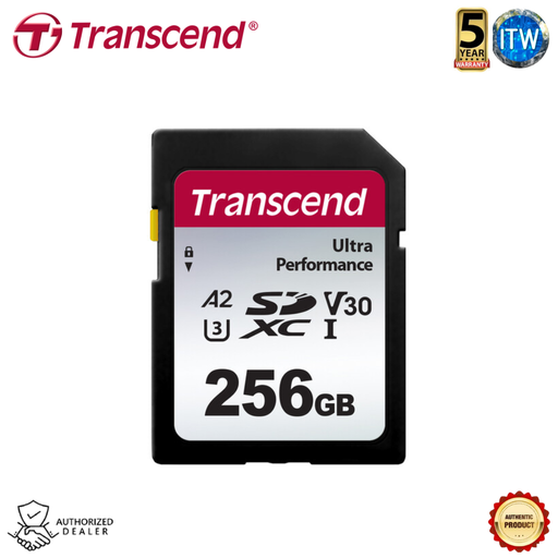 [SD340S 256GB] Transcend SDXC/SDHC 340S Memory Card (64GB / 128GB / 256GB / 512GB) (256GB)