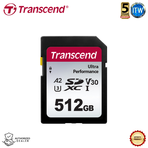 [SD340S 512GB] Transcend SDXC/SDHC 340S Memory Card (64GB / 128GB / 256GB / 512GB) (512GB)