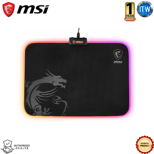 [GD60] MSI Agility GD60 - 386mm x 290mm x 10.2mm, Micro-texture Textile Surface Gaming Mousepad