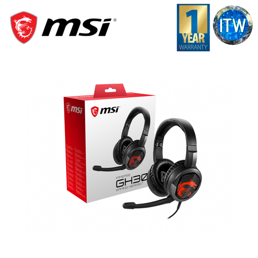 [GH30] MSI IMMERSE GH30 V2 3.5MM GAMING HEADSET