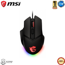 MSI Clutch GM20 Elite - USB 2.0, RGB, PixArt PAW-3309 Optical Sensor, 6 Prog Buttons Gaming Mouse