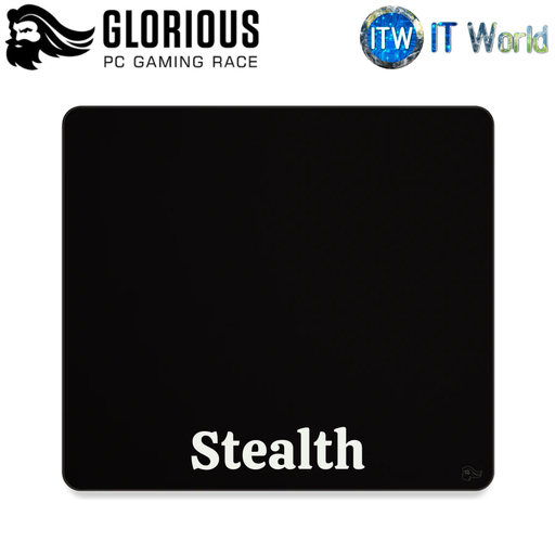 [XL STEALTH] Glorious XL Gaming Mouse Mat/Pad - Cloth Mousepad, Stitched Edges, 16&quot;x18&quot; (Stealth)