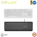 Delux KA190U - 104 Keys, USB2.0, Wired Multimedia Keyboard