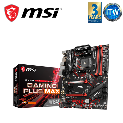 [MSI B450 Gaming Plus Max] MSI B450 Gaming Plus Max ATX AM4 DDR4 Motherboard