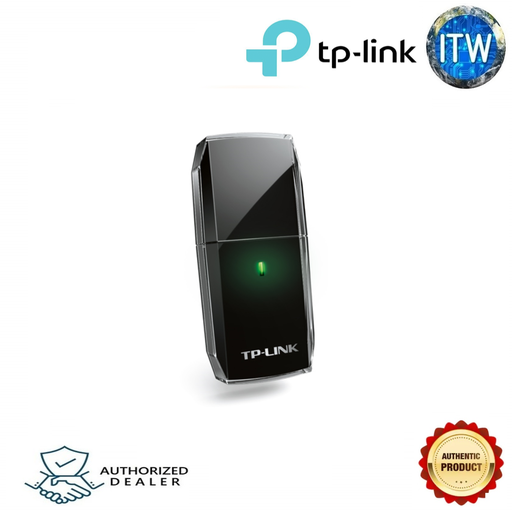 [AC600 Archer T2U] Tp-Link Archer T2U AC600 Wi-Fi USB Adapter, Mini Size, 433Mbps at 5GHz + 150Mbps at 2.4GHz, USB 2.0 719 (Black)