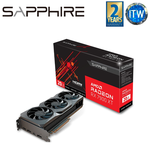 [SPR-21323-01-20G] Sapphire AMD Radeon RX 7900 XT 20GB GDDR6 USB-C Gaming Graphic Card