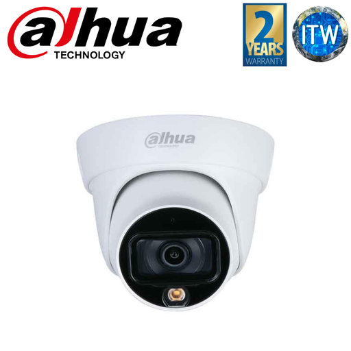 [DH-IPC-HDW1239T1-LED-S5] Dahua Lite Series 2MP Full-color, 3.6mm Fixed-focal, Eyeball Camera