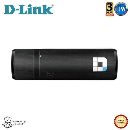 [DWA-182] D-Link Wireless AC1200 Dual Band USB Adapter (DWA-182)