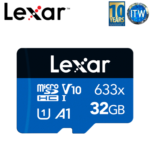 [LMS0633032G-BNNNG] Lexar® High-Performance 633x microSDHC™/microSDXC™ UHS-I Cards BLUE Series - w/o SD Adapter (32GB)