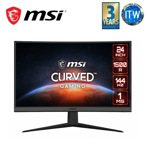 [G24C6] MSI Optix G24C6 - 24&quot; Full HD (1920 x 1080), VA, 144 Hz, 1 ms, Anti-Flicker, Curved Gaming Monitor
