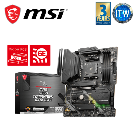 [MAG B550 TOMAHAWK MAX WIFI] MSI MAG B550 Tomahawk Max WiFi ATX AM4 DDR4 Motherboard