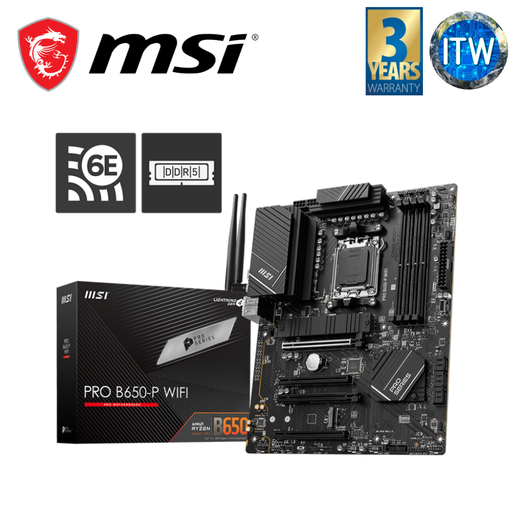 [B650-P WIFI] MSI Pro B650-P WiFi ATX AM5 DDR5 Motherboard