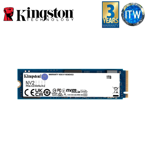 [SNV2S/1000G] Kingston NV2 1TB M.2 2280 PCIe4.0x4 NVMe SSD (SNV2S/1000G) (NV2)
