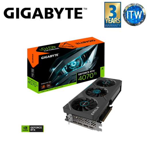 [GV-N407TEAGLE OC-12GD] Gigabyte GeForce RTX 4070 Ti Eagle OC 12GB GDDR6X Graphic Card