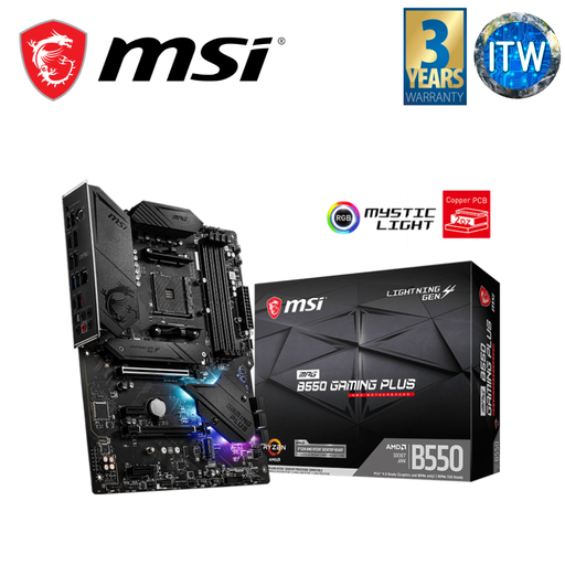 [MPG B550 GAMING PLUS] MSI MPG B550 Gaming Plus ATX AM4 DDR4 Motherboard