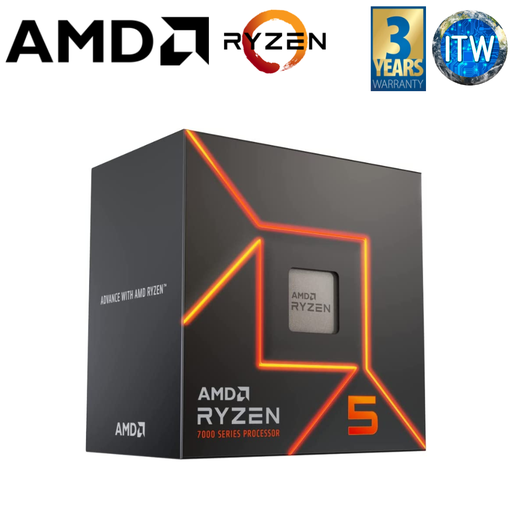 [AMD RYZEN 5 7600] AMD Ryzen™ 5 7600, 6-Core, 12-Thread with Wraith Stealth Cooler Processor