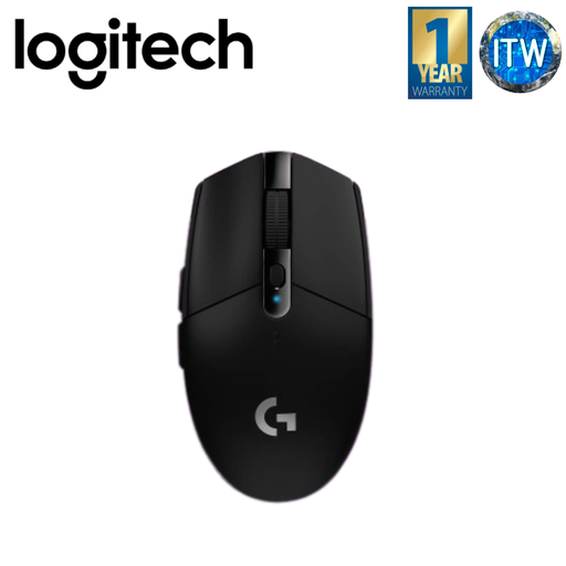 [LOGITECH G304 (black)] Logitech G304 Lightspeed Wireless Gaming Mouse (Black and White) (Black)